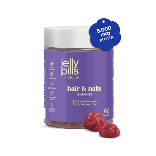 Biotin Gummies, Acide folique et 8 Vitamines - sans sucres