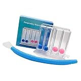 BUUA Appareil d'exercice Respiratoire, Appareil d'exercice Respiratoire Amovible pour l'entraînement des Capacités Vitales des Patients (3 balles)