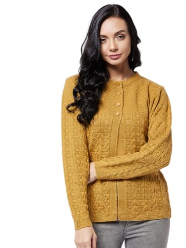Image of Modeve Self Design Round Neck Casual Women Sweater||Winterwear||