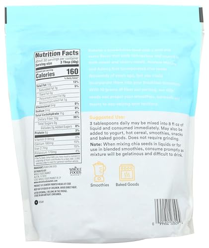365 by Whole Foods Market, Black Chia Seed, 32 Ounce - image 2
