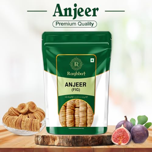 Image of Raghbat Premium Dried Anjeer,1Kg | Afghani Anjeer I Low in Fat | Healthy Snack I Rich Source of Vitamins Dietary Fiber | Dry figs| Combo Pack of 2-500g Each