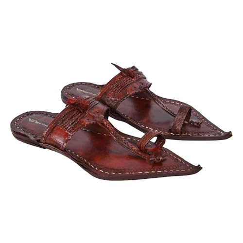 Image of Kolhapuri Chappal for Men|Kolhapuri Slippers for Men|Kolhapuri Shoes for Men|Leather Slippers for Men|Wedding Slippers for Men-A1