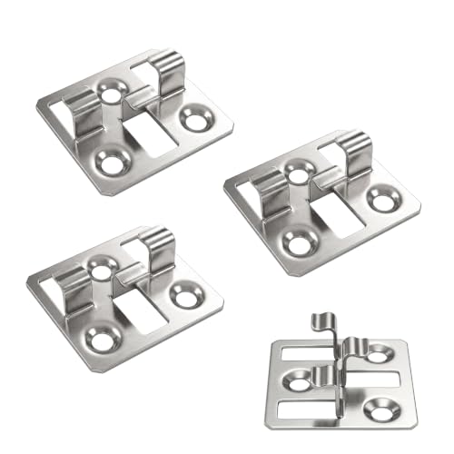 100 pièces Clips de fixation invisible en acier inoxydab ZLLZPZD