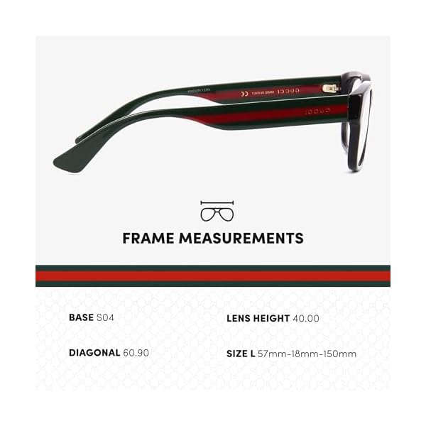 Gucci GG0343O Designer Fashion Eyeglasses Stylish Rectangular Frame Eyewear with Luxury eSHADES Kit - Embrace Sophistication and Elegance - Image 5