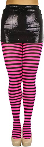 Image of ToBeInStyle Women's Nylon Horizontal Striped Tights