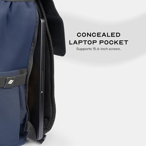 Image of Assembly Kairo 23L Laptop Backpack for Men Women 15.6 Inch Premium PU Leather Office Travel Bag with Tablet Compartment