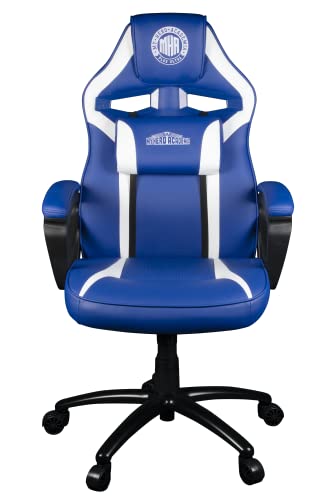 Konix My Hero Academia Chaise fauteuil pour bureau PC gaming - Cuir polyuréthane lisse - Inclinaison 15° - Hauteur réglable - Bleu