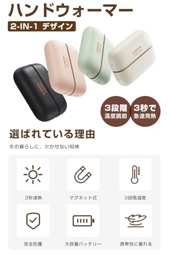 SLuB 充電式カイロ 10000mAh マグネット分離式