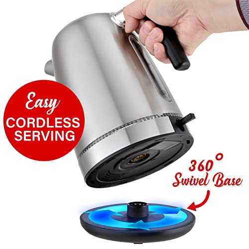 Hervidor eléctrico Brentwood KT-1792S metálico miniatura 4