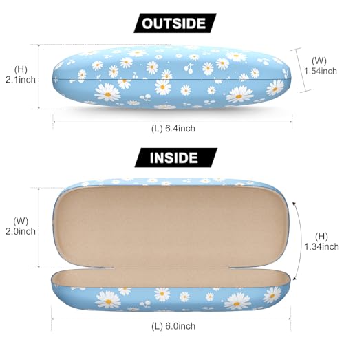 Image of Eyeglasses Case, Hard Shell Protective Case for Glasses, Unisex for Women Men