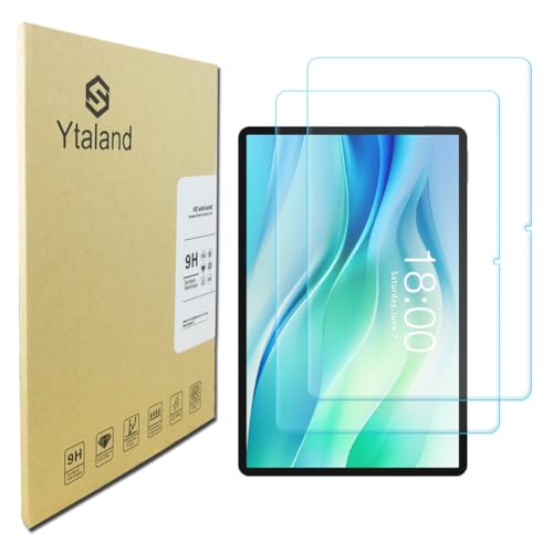 Ytaland - Pellicola protettiva per tablet TECLAST P50 da 11 pollici, 2 pellicole protettive per display, durezza 9H, antigraffio, HD trasparente