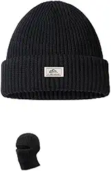 Gorro de inverno de lã para homens e mulheres gorro forrado com lã macio e quente gorro de malha meia de esqui com punho