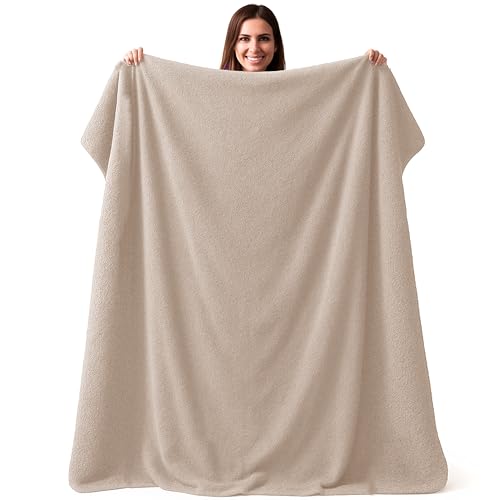 CalmyBEACH Frottee Strandtuch XXL 150x200cm - Badehandtuch groß 100% Baumwolle Strandhandtuch Badetuch Strand Handtuch Strandlaken Beach Towel Picknickdecke Stranddecke