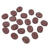 Honbay 20PCS Faux Coffee Beans Flatback Resin Embellishments for DIY Crafts and Jewelry Making