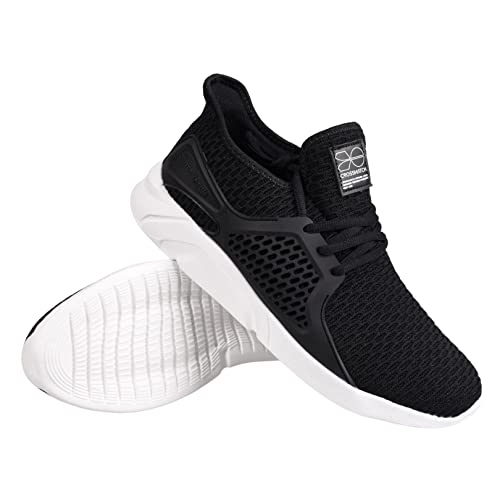 Baskets homme Crosshatch à lacets confortables en Noir 45 - 2