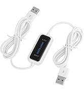 Tbest PC to PC Link Cable, USB Link Cable, Data Transfer Cable PC to PC, USB 2.0 Online Laptop P...