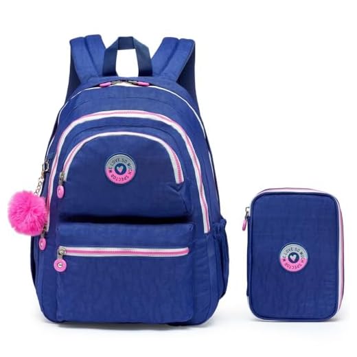 Kit Mochila Escolar Spector Juvenil Feminina (Azul)