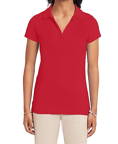Nautica Junior's Uniform Short Sleeve Performance Polo, Red, X-Large(15) - image 1