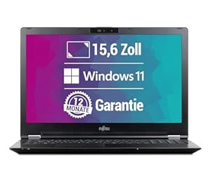 Fujitsu LifeBook U7510 15, 6 Zoll Full HD Laptop Intel Core i3-10110U@ bis zu 4, 1 GHz 8 GB 256 GB SSD mit Windows 11 Pro & GRATIS Antiviren-Software inkl. 12 Monate Garantie