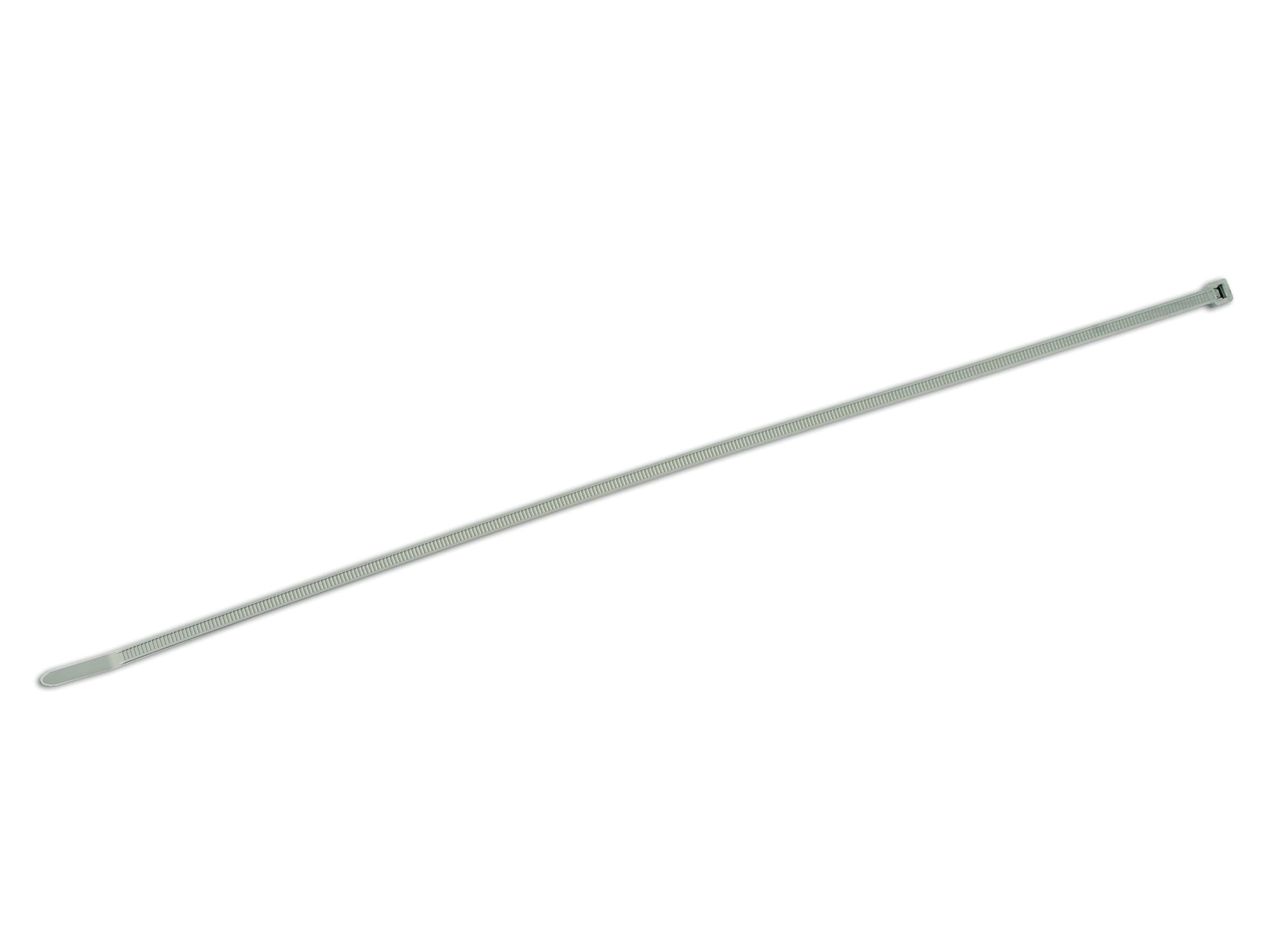 1x Connect Hellerman Cable Tie 390 x 4.6 Silver T50L Pk 100 Work Home DIY