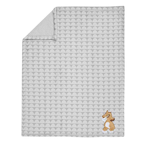 Lambs & Ivy Disney Baby The Lion King Gray Fleece Appliqued Baby Blanket #TOP1