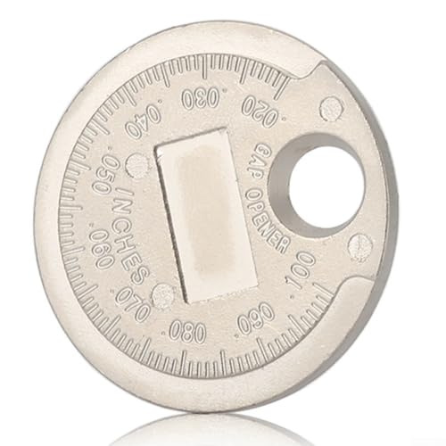 Besttoolifes - Jauge d'étincelle pour calibres de 0 6 à 2 4 mm avec échelle résistante et design en alliage d'acier massif