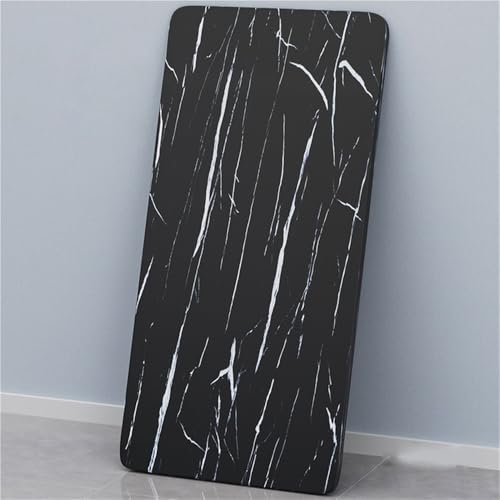 Image of Customizable Wooden Tabletop, Square Wood Board Table Top, Butcher Block Countertop, Desk Top for DIY Projects, Office, Kitchen, Dining (Black,80x50cm/31.5"x19.7")