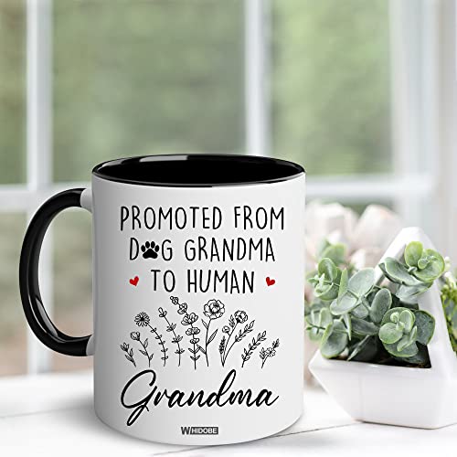 Whidobe Grandma Gift Mug, New Baby Reveal Gift For Grandma, Grandma To Be From Daughter, Baby Pregnancy Announcement Gift, Cute Mug For Women Woman, New Grandmother, Mothers Day Cup Future Grandma #TOP1