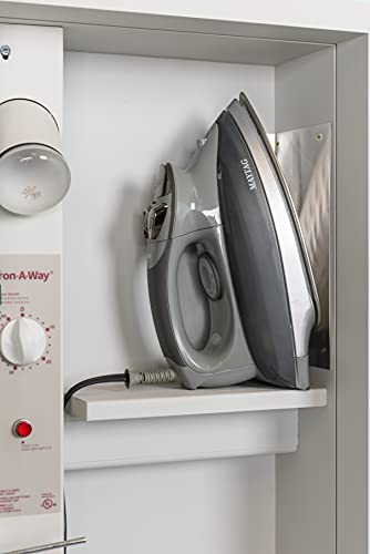 Iron-A-Way Built-In Ironing Center With 42 Inch Ironing Board, Electrical System, Hot Iron Storage And Flat Maple Veneer Door-E42Wdu #TOP6