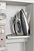 Iron-A-Way Built-In Ironing Center with 42 Inch Ironing Board, Electrical System, Hot Iron Storage and Flat Maple Veneer Door-E42WDU