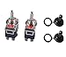 Interruptor Conmutador de Palanca ON-OFF-ON 3 Posiciones 6 Pin DPDT 15A 250VAC...