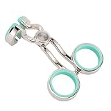 LUCKDANO Lenses Wearing Aids, Portable Stainless Steel Lens Eyelid Stretcher Lens Applicator Tool with Storage Case (Green)