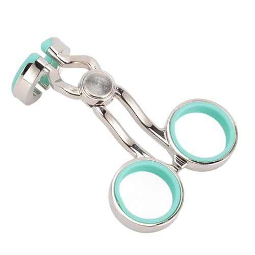 LUCKDANO Lenses Wearing Aids, Portable Stainless Steel Lens Eyelid Stretcher Lens Applicator Tool with Storage Case (Green)