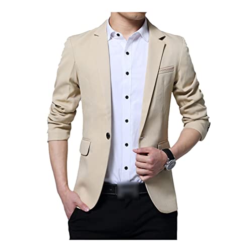 Dawwoti Blazer masculino esportivo, casaco blazer leve e casual para casamento, jaquetas de terno pa