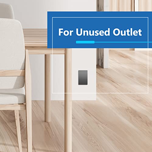 LIDER Placa de pared en blanco sin tornillos gris espacial mate de 1 banda 6