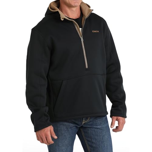 Cinch Men's Black Sherpa Hoodie Black2