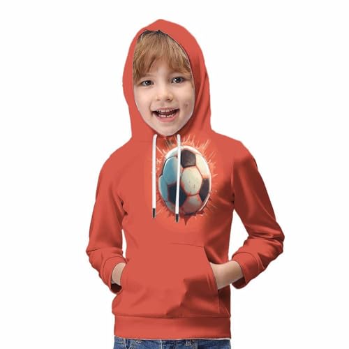 Pull à capuche football pour ado de 13 à 15 ans