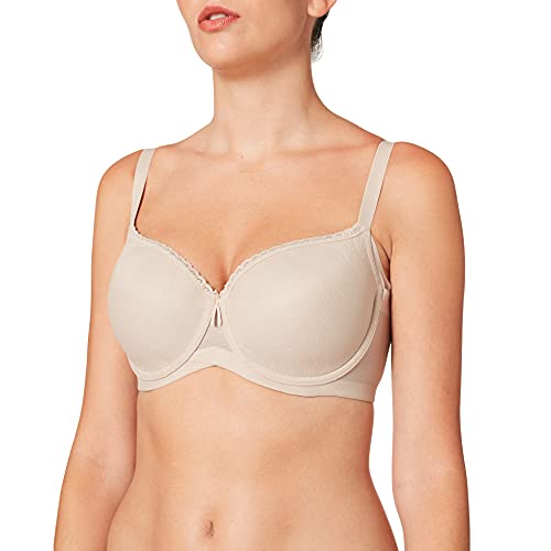 41nCALW1p0S - Selene Violeta Sujetador con Aros, Opaco, Beige (Tierra), 105 (Tamaño del Fabricante:C.105) para Mujer