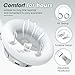 BERIBES Upgraded Hybrid Active Noise Cancelling Wireless Headphones with Transparent Modes,70H Playtime Bluetooth Headphones Wireless with Mic, Deep Bass,3.5MM Cable,Soft-Earpads,Fast Charging-Silver