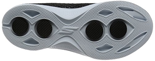 Skechers Performance Go Walk 4 Tênis feminino para caminhada, sem cadarço, Black/White, 6.5