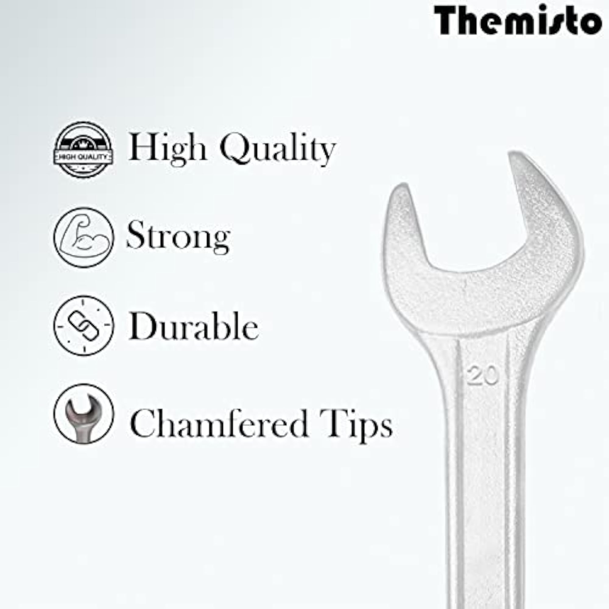TH-T14 6pcs Double Open Ended Spanner Set