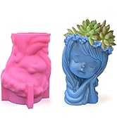 DIYBravo Epoxidharz Silikonform Einzigartig Mädchen Körper Geformt Vase Blumentopf Stifthalter Sc...