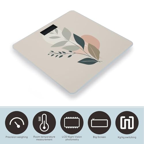 Báscula Digital HojasyEnredaderas Vidrio Templado LCD miniatura 3