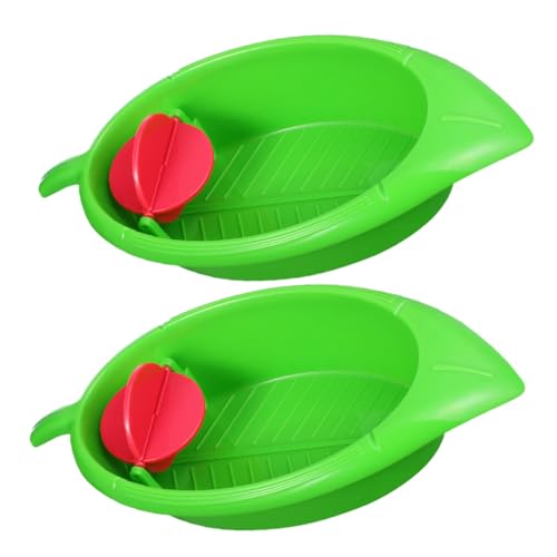 GANAZONO 2pcs Box Parrot Bath Bathtub Bird Parrot Bird Bird Bathing Parrot Bath Tub Cage Bath Bird Shower Bathtub Parrot Bathtub Parrot Parakeet Bathtub Pet Plastic Green