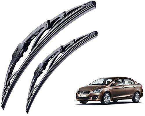 Image of WolkomHome High Performance OE Car Wiper Blade Replacement set of 2 Pc Right 24 inch Left 14 inch for Maruti Suzuki Ciaz