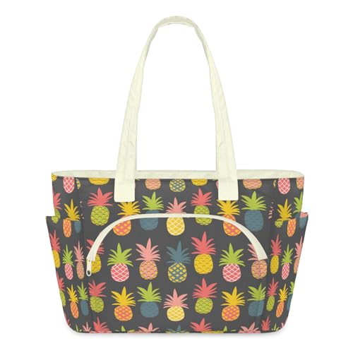 Sac à main léger matelassé pour femme | Grand sac de sport zippé