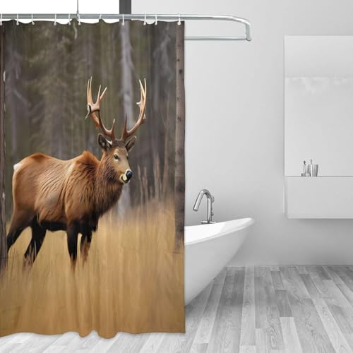 Rideau de douche anti éclaboussures 183x183 cm en polyester imprimé - 4