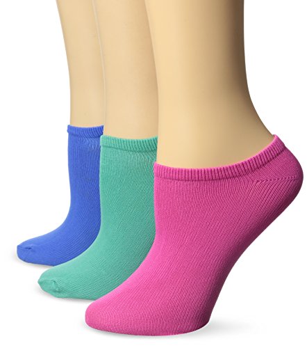 No nonsense Women's Ahh Said The Foot No Show Liner Socks, Microfiber - Under Sea - 3 Pair Pack