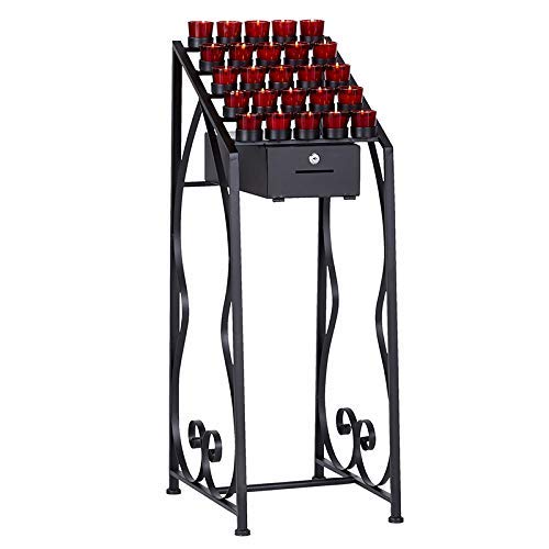 Christian Brands Votive Stand with Locking Offering Box - 25-Cup