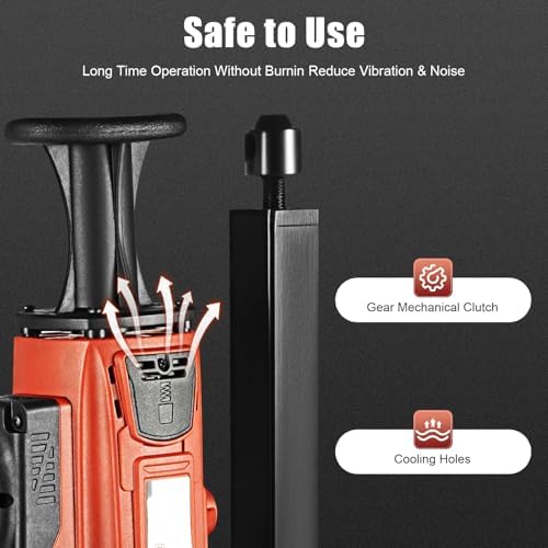 Bild 4 - 2200W Betonbohrgerät 1200RPM Kernbohrmaschine Trocken- und Nass-Design Max Halterung Höhe 58cm Fräsdurchmesser Φ180MM Multi-Winkel Vertikaler Handbetrieb 2-in-1 Kernbohrgerät